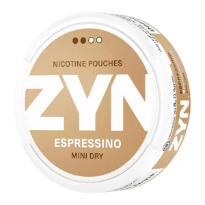 Bild på Zyn Espressino Mini Dry Nicotine Pouches.